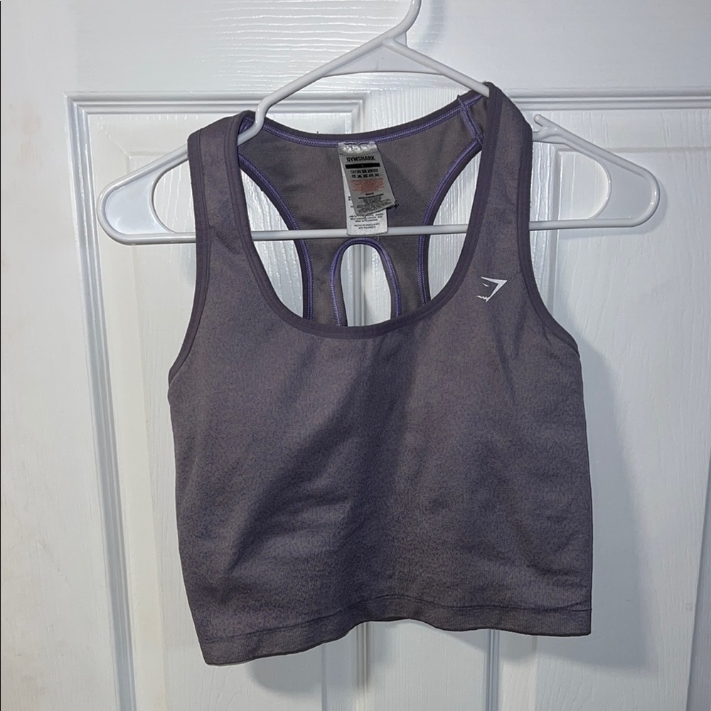 Gymshark Adapt Animal Seamless Crop Tank - Reef | Soft Lilac Size L
